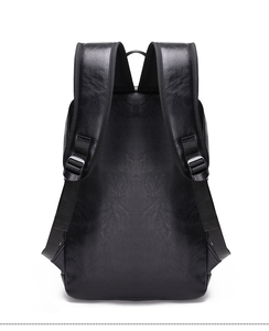 <span class=keywords><strong>Sac</strong></span> d'école en cuir PU noir de haute qualité, dernières tendances, pour garçons du lycée - Product Image 3