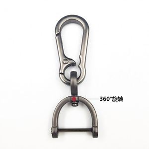 Al por mayor: Gancho metálico para coche, desmontable, con tornillo de apertura, cierre de anilla en D, gancho giratorio de resorte, llavero, soporte para llaves de coche, accesorio DIY, a granel - Product Image 2