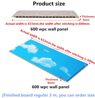 Nouvelle conception de panneaux muraux en fibre de bambou PVC écologiques pour la décoration intérieure, revêtement intégré pour plafond intérieur