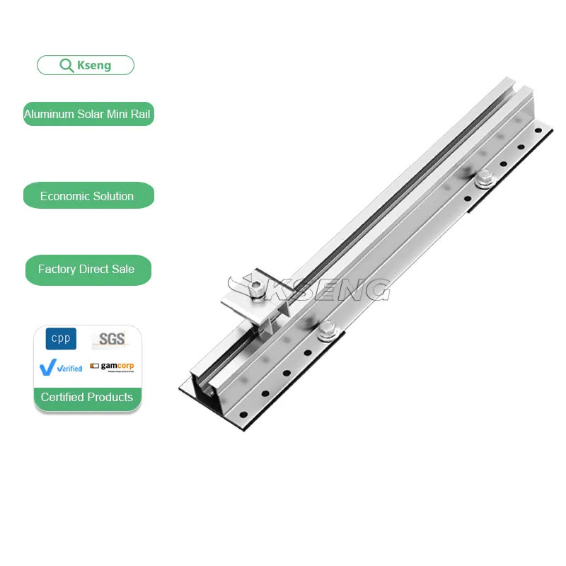 Kseng Aluminiumprofile Solarpanels Mini-Solar-Schiene Solar-Mini-Schiene für Solarpanel-Montagesystem
