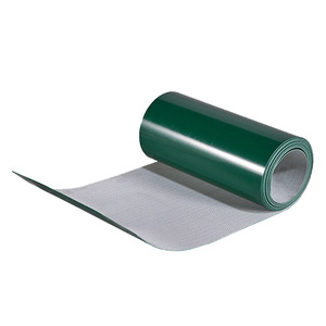 Cinta transportadora de PVC industrial verde con polipasto trepador plano y antideslizante de superficie lisa para almacenamiento en stock - Product Image 2