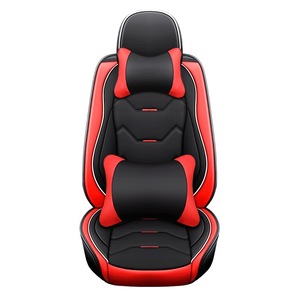Housse de siège de <span class=keywords><strong>voiture</strong></span> universelle 5 places Ensemble complet de luxe en similicuir imperméable avant arrière <span class=keywords><strong>Coussin</strong></span> de siège de <span class=keywords><strong>voiture</strong></span> - Product Image 1