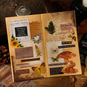 ชุดสติกเกอร์คู่มือตัวอักษรของสะสมภาษาอังกฤษสติกเกอร์4ชิ้นต่อแพ็ควัสดุตกแต่ง - Product Image 3