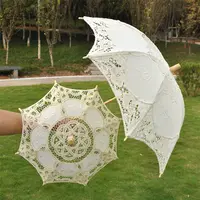 E07375 Amazon INS свадебные искусственные цветы реквизит искусственный свадебный нейлоновый кружевной зонт искусственный цветочный зонт для невесты