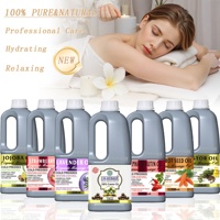 Huile de massage naturelle biologique 750 ml en vrac pour le visage, le corps et les cheveux, soin nourrissant multifonctionnel, huile essentielle de lavande, vitamine C froide