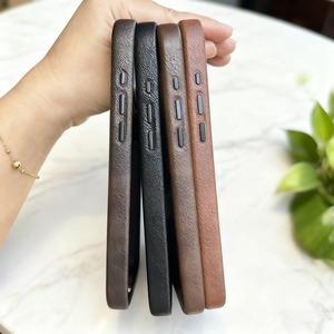 Custodia in Pelle Artigianale con Copertura Totale e Forte Magnete Personalizzata per <span class=keywords><strong>iPhone</strong></span> 15 16 17 Pro Max, per <span class=keywords><strong>iPhone</strong></span> 17 Pro Max - Product Image 6