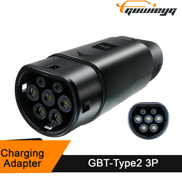 New EV Charger GBT to Type2 Adapter 32A 3Phase IP54 Protection 380V 2-Year Warranty for IEC62196 Chargers and GB/T EVs
