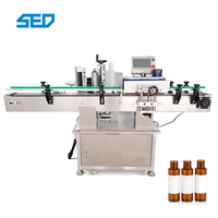 Machine d'étiquetage automatique à grande vitesse pour bouteilles rondes en plastique et verre, 0-150 pièces/min, durable