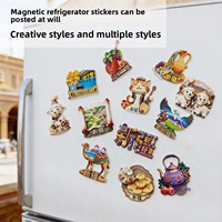 Imanes de Refrigerador 3D con Resina del Lago Kanas de Xinjiang, Manzanas Aromáticas de Tianshan, Recuerdos de Viaje Perfectos, Regalos Transfronterizos