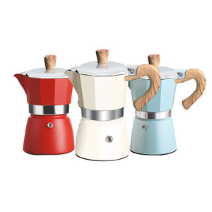 Ensemble d'accessoires à café / Cafetière <span class=keywords><strong>Moka</strong></span> miniature en aluminium pour 6 tasses, à utiliser sur le poêle - Product Image 3