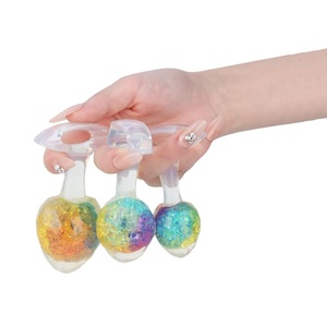 Tapón Anal de Silicona de Cristal para Hombres y Mujeres, Diseño con Cuentas de Cristal Integradas, Material Impermeable para una Fácil Limpieza, Juguetes Sexuales Duraderos - Product Image 2