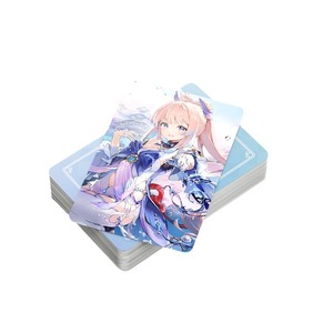 92 pz/borsa <span class=keywords><strong>Genshin</strong></span> impatto carte da gioco vendita doppio lato stampa piccola cartolina Anime personaggio Klee foto Card - Product Image 6
