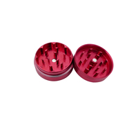 Broyeur à herbes portable Beyoulabs R1 en aluminium, gravé du logo, double couche, multi-tailles, pour papier à rouler et épices, vente en gros personnalisée
