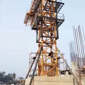 10 Tons Construction Topless Manual Tower <strong>Crane</strong> <strong>QTZ100</strong>(6013) with Counter Weight - Product Image 2
