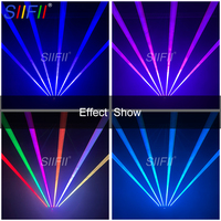 Projecteur de scène LED 6 yeux à activation sonore, à mouvement automatique, DMX512, IP33, RVB dimmable, pour DJ, discothèque, fête, mariage, spectacle, équipement d'éclairage