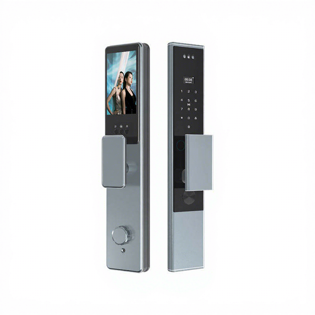 Trending Active Monitoring Automatic Safety 3d Face Recognition Key Card Smart Door Lock for Houses