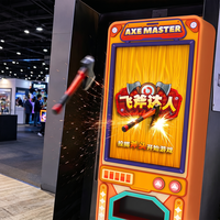 InteraGame Flying Axe Master, machine de jeu interactive de lancer de hache, notation en temps réel, équipement d'arcade numérique de lancer de hache