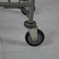 Carrito de Compras con Cesta, Estructura de Acero Resistente, Fácil de Empujar, con Recubrimiento de Zinc Antioxidante, Color Personalizado, para Tiendas Minoristas