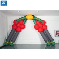 Arche de fleurs gonflable Arche de fleurs personnalisable Gonflables pour la décoration de mariage et d'événements