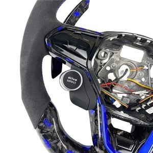 Volante in Fibra di Carbonio Personalizzato per Volkswagen VW <span class=keywords><strong>GOLF</strong></span> <span class=keywords><strong>8</strong></span> MK8 GTI R <span class=keywords><strong>Accessori</strong></span> Auto Stile Sportivo con Pulsante di Avviamento - Product Image 2