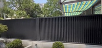 Conception moderne Intimité Aluminium Persienne Clôture de sécurité Sans rouille Revêtement en poudre écologique Style 3D Australie Numéro de modèle