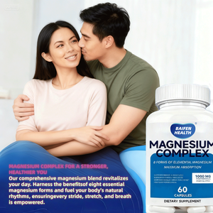 Capsules de magnésium complexe OEM/ODM – Capsules de magnésium élémentaire en forme de 8 pour adultes - Product Image 4