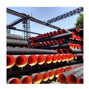 Ponceau de vidange en plastique noir matériel HDPE 2 4 pouces tubes ondulés à double paroi HDPE pour tuyau d'égout de Drainage sous-sol - Product Image 3