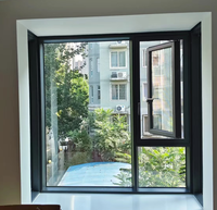 Fenêtres à battants coulissants sur mesure en acier plastique, étanches, à double feuille, avec persiennes, insonorisées, double vitrage trempé pour appartement