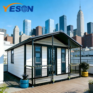 Maisons conteneurs préfabriquées portables, pliables, extensibles, mobiles, en acier, modèle 40 pieds, avec toit, pour usage résidentiel, en vente, 20 unités - Product Image 6