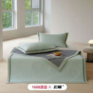 Samwisoo <b>Cooling</b> Mat Set 1.5m 1.8m Viscose Ice Silk Washable Nordic Style Summer Bed <b>Pad</b> for Adults Infants Children Elderly - Product Image 5