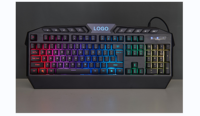 Ensemble clavier et souris de jeu filaire professionnel avec rétroéclairage RGB, clavier multimédia haut de gamme étanche, souris de précision 1600 DPI