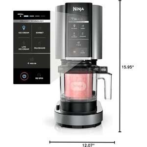 Gelatiera Domestica per Gelato, Sorbetto, Milkshake e Smoothie, 7 Programmi One-Touch, 800W, Contenitore Compatto con Coperchio - Product Image 4