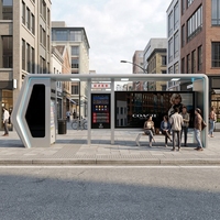 Parada de Autobús Inteligente con Señalización Digital