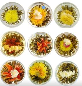 Thé fleuri artistique, mélange <span class=keywords><strong>de</strong></span> <span class=keywords><strong>jasmin</strong></span> cru et <span class=keywords><strong>de</strong></span> sarrasin, thé en fleurs fraîchement traité, en vrac, en sachet, en boîte, thé santé, qualité supérieure, OrangeTree - Product Image 6