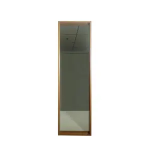 현대 거실 화장품을 위한 대나무 짜맞춰진 허영 벽 문 거울