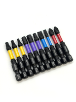 Jeu de 10 embouts de tournevis à chocs en acier allié S2, embouts magnétiques pour perceuse à percussion, outils électriques