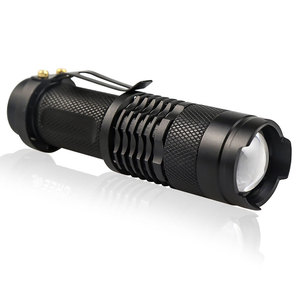 Tùy Chỉnh Không Thấm Nước Công Suất Cao Zoomable Mini Torch 14500/AA Powered <span class=keywords><strong>Q5</strong></span> Tactical Mini Led Đèn Pin Với Clip - Product Image 1