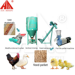 Ligne de production complète d'aliments pour animaux à haute productivité nouvelle machine à granulés à usage domestique avec broyeur mélangeur pour le soja - Product Image 3