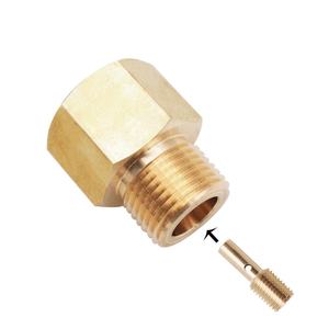 Válvula de Presión Residual (RPV) de Latón Dorado para Tanque de CO2, Adaptador de Apertura por Empuje, para Llenado y Carga, W21.8-14 W21.8 OEM - Product Image 5