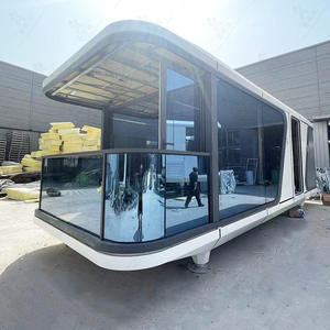 Module préfabriqué de type levage, maison en forme de conteneur, bureau mobile miniature portable, cabine, maison bateau - Product Image 5