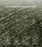 Flauschige Chenille Jacquard-Kissen Polsterbezug modern Luxus massives Überwurf-Kissenetui Wohnzimmer Heimdekoration Hotelzubehör