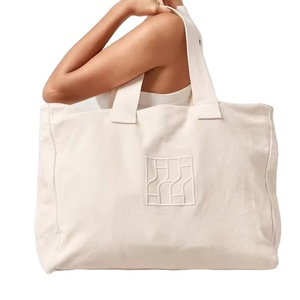Thicken Blank Cotton Canvas <b>Tote</b> <b>Bag</b> Custom Color Size <b>White</b> Solid Color Luxury Embroidery Promotional Branding Business Gift - Product Image 1