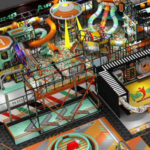 Popular Indoor Children's Playground Plastic Space Themed Commercial Soft <b>Play</b> Equipment High Capacity 500 Kids <b>Play</b> Area - Product Image 1