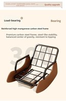 Fauteuil à bascule individuel de style nordique pour balcon, cour et salon, pliable avec dossier inclinable
