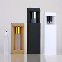 Boîte de luxe à tiroir pliant en papier estampé à chaud pour flacon, emballage OEM pour flacon de parfum, petite boîte cadeau à tiroir pour échantillon avec logo
