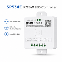 Controlador LED RGB IoT SP533E de 3 Canales PWM, DC 5-24V, con WiFi, Bluetooth, RF y Control por Voz Inteligente
