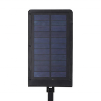 Lampe murale solaire LED à capteur de mouvement étanche IP65 pour jardin extérieur, patio et paysage alimenté par panneau solaire et batterie