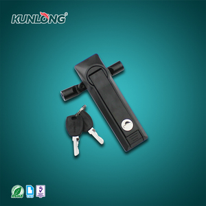 <span class=keywords><strong>Cerradura</strong></span> de manija oscilante de tres <span class=keywords><strong>puntos</strong></span> SK1-LG2 negra duradera con llave y panel de empuje de 90 grados para equipos de gabinetes eléctricos - Product Image 3
