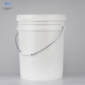 Assurance commerce Seau rond en plastique de 20L imprimé sur mesure avec poignée et couvercle en métal Série de seaux et barils de tambours du fabricant - Product Image 2
