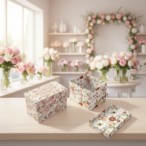 Boîtes en papier de luxe personnalisées pour les petites entreprises, cadeaux de mariage, cadeaux pour demoiselles d'honneur, arrangements floraux, boîte de présentation de fleurs - Product Image 6